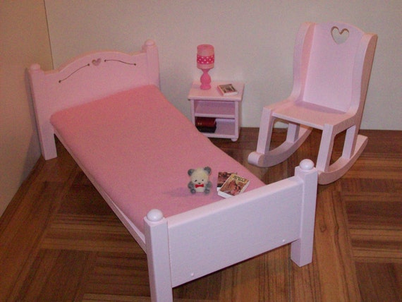 pink doll bed