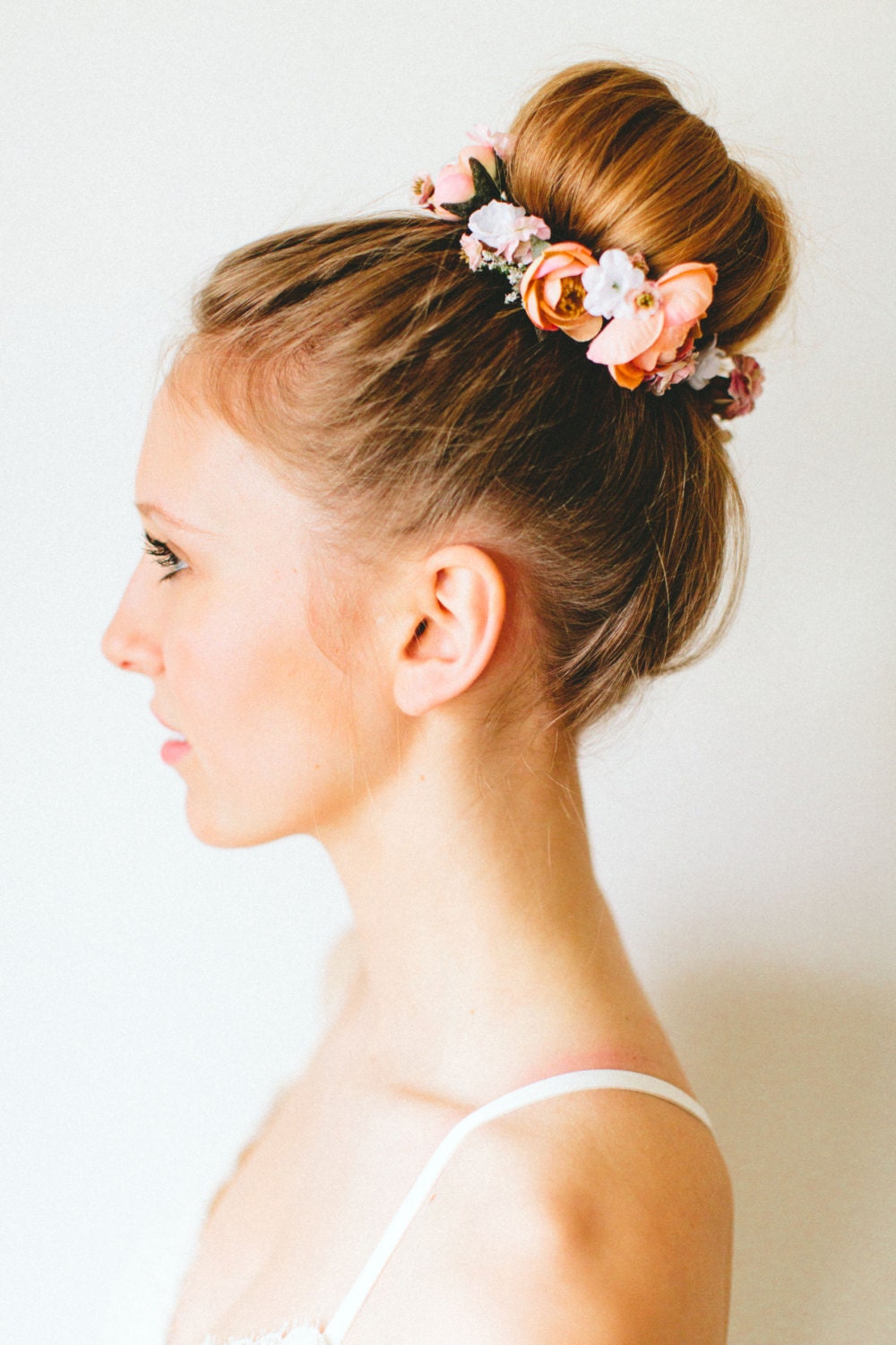 Blush Bun Flower Crown