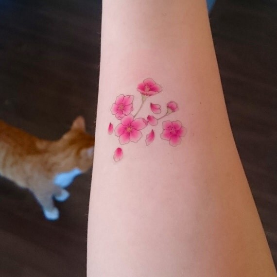 cherry blossom temporary tattoo color fake by cherry blossom temporary tattoo color fake by