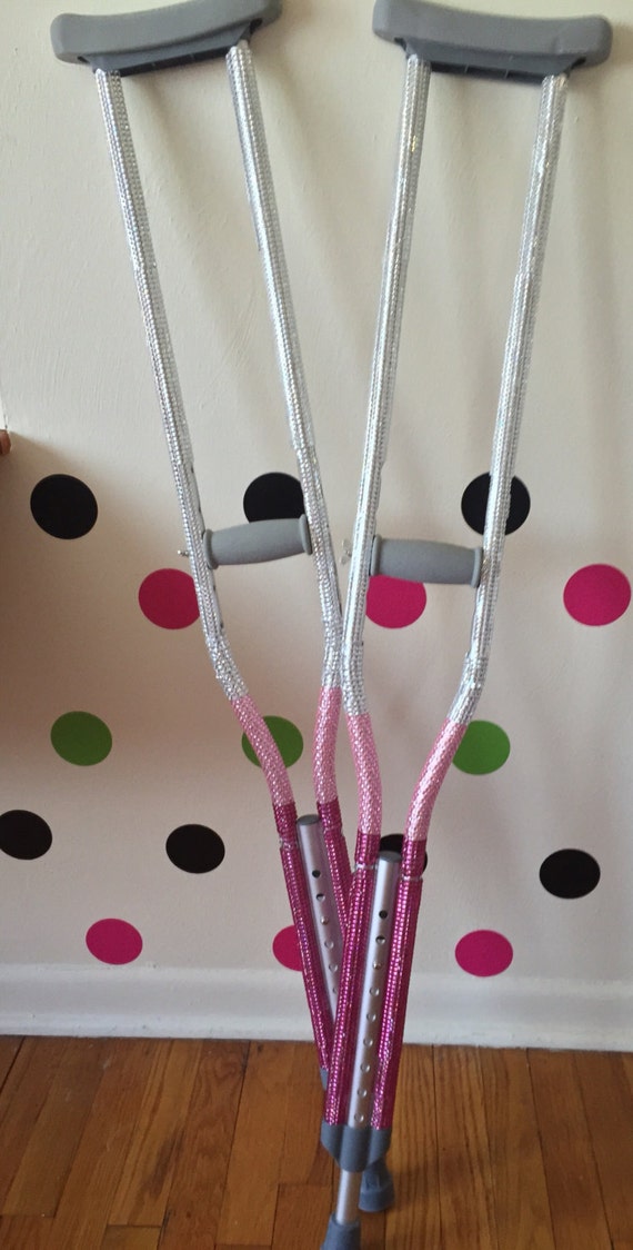 Custom decorated crutches by SewAdorableByBeki on Etsy