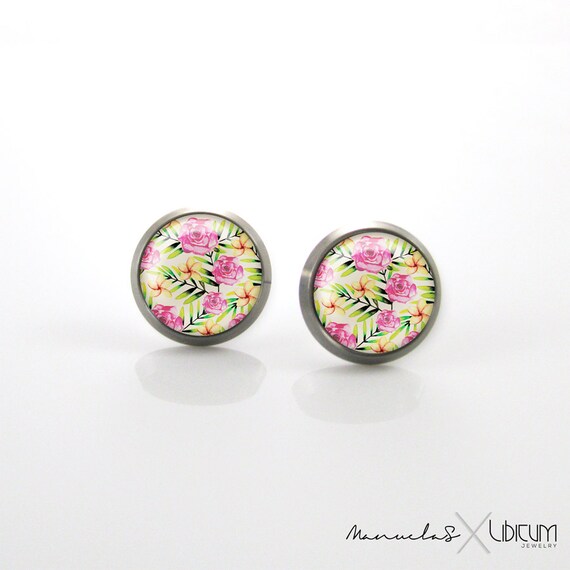 Titanium Post Earrings Hypoallergenic Earring Stud by ManuelaS