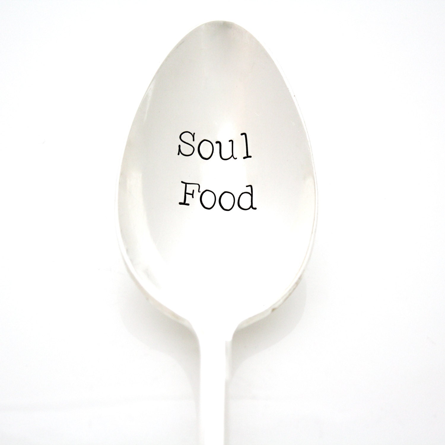 Serving Spoon Soul Food Handstamped spoon for Holiday Table