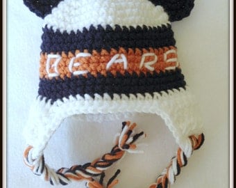 Chicago Football Bears Crochet Hat Baby Shower Baby Shower Gifts Baby Photo Prop