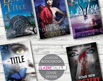 Custom book cover design / custom ebook cover / custom kindle cover / custom cover design for print + matching back cover + spine design