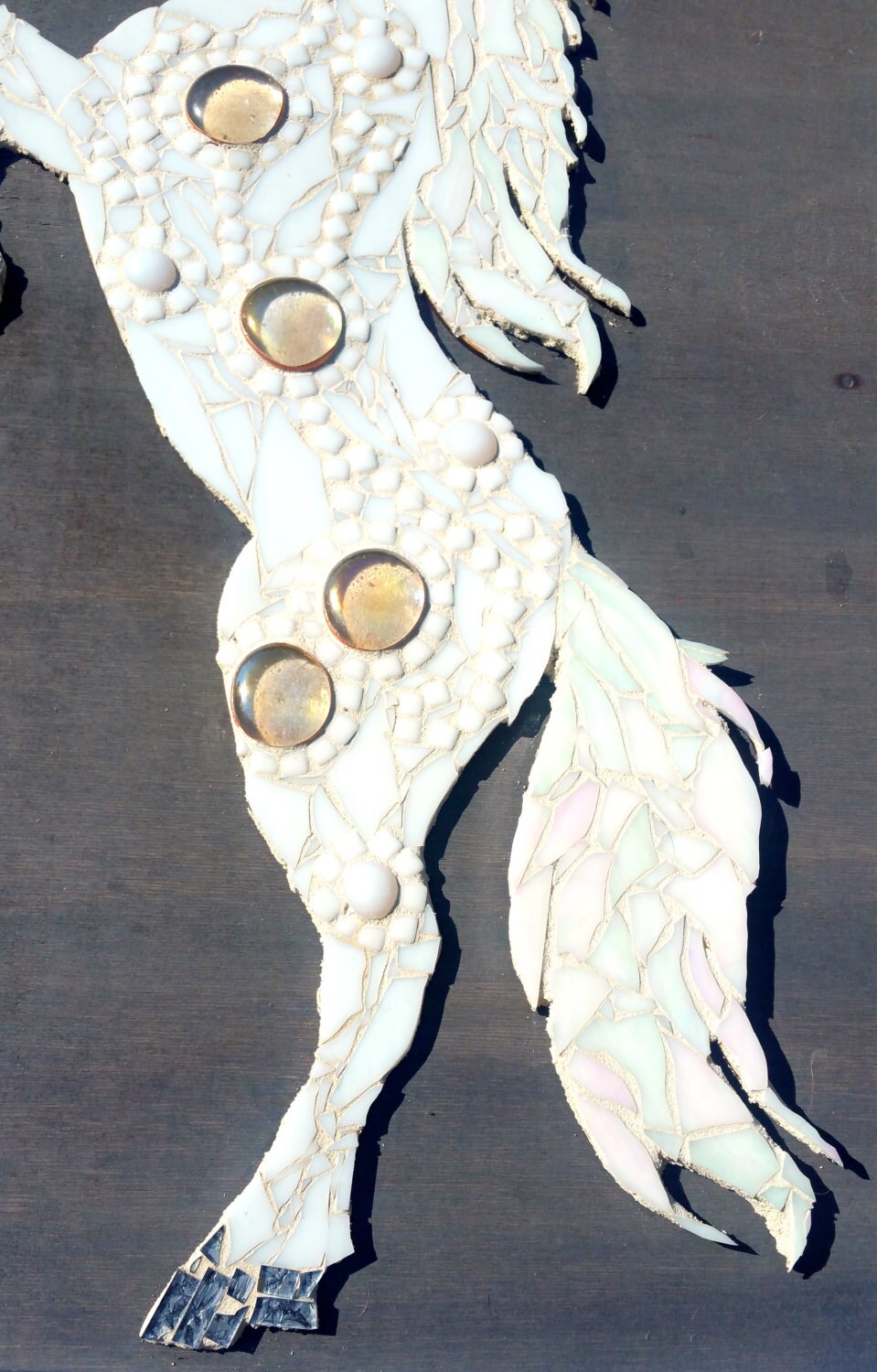 Whimsical Unicorn Wall Art Large Stained Glass by SamahStudios