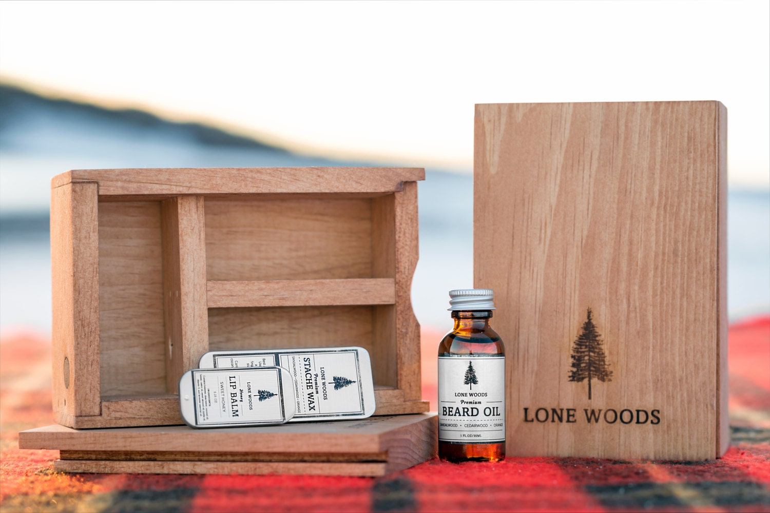 BEARD KIT Beard Oil Box Kit Premium Beard Oil Stache Wax