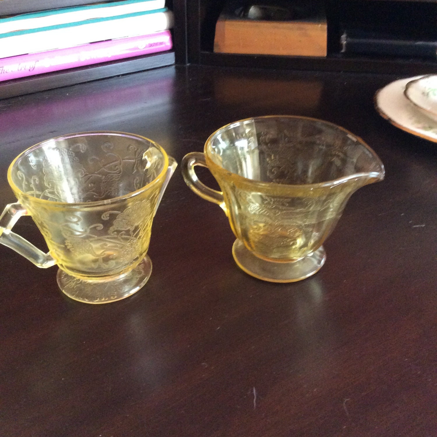 Vintage Depression Glass Pale Yellow Creamer By CharlesRaffaeli   Il Fullxfull.771191446 H2uj 