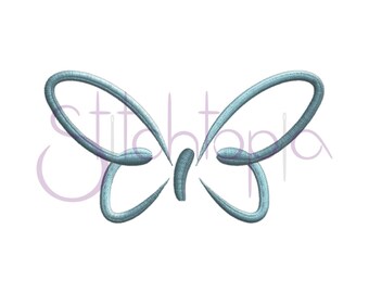 Butterfly Embroidery Design - 10 sizes - JEF HUS 10 Formats - Butterfly Digital Machine Embroidery Design Pattern - Instant Download Files
