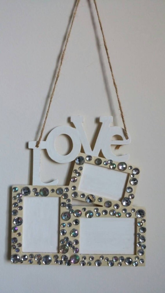 Bling Bling LOVE Hanging Picture Frame by on Etsy