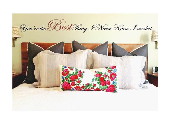 Items similar to Bedroom decor, bedroom vinyl, wall art, bedroom wall