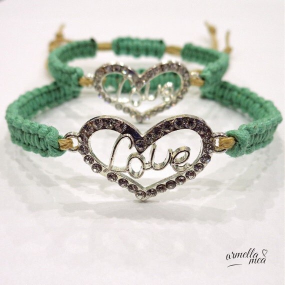 Bracelet set mom and daughter bracelet mom by ArmellaMeaJewelry