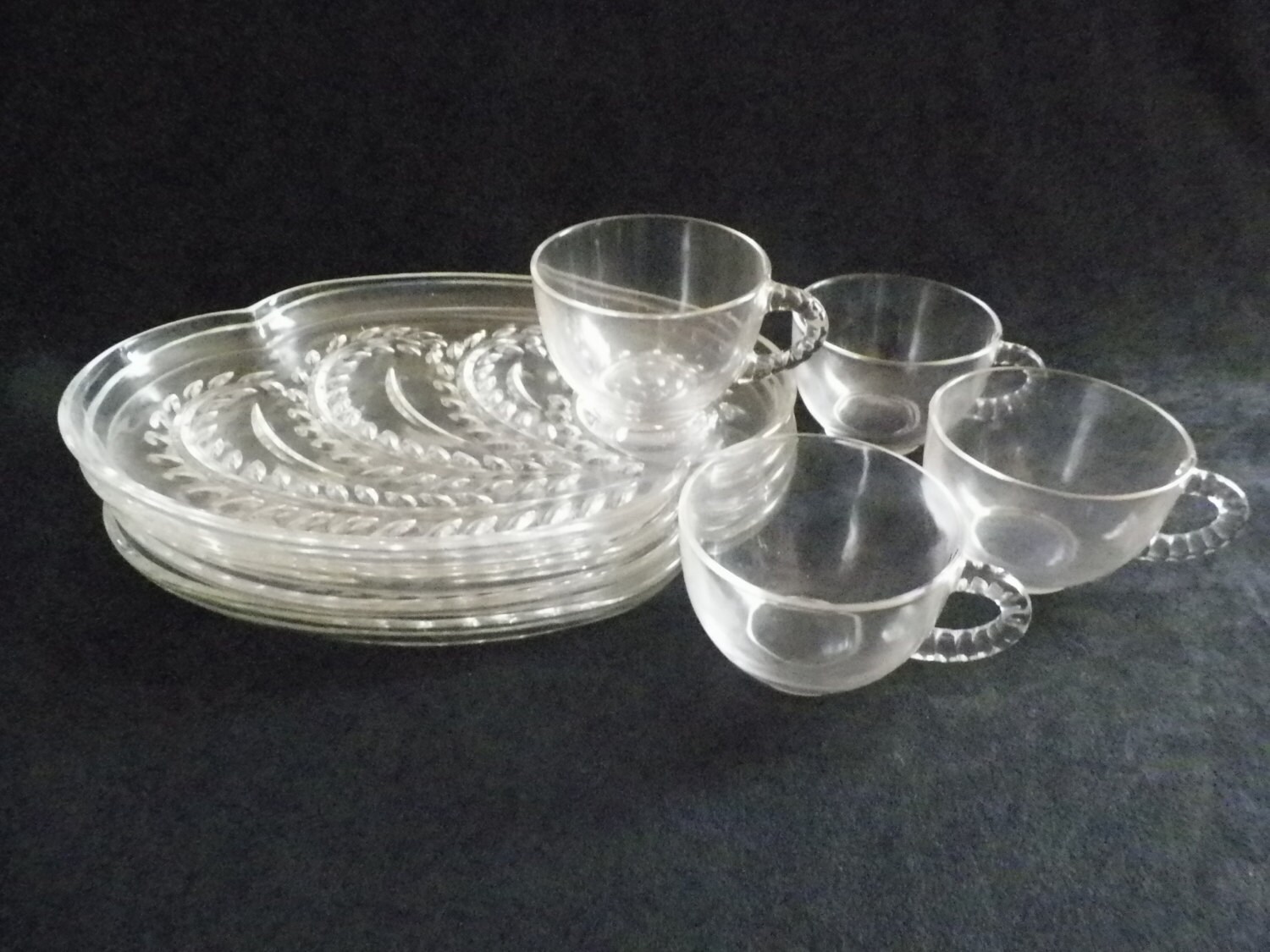 Homestead, Wheat Pattern, Luncheon Set / Tea and Toast Set / Snack Set