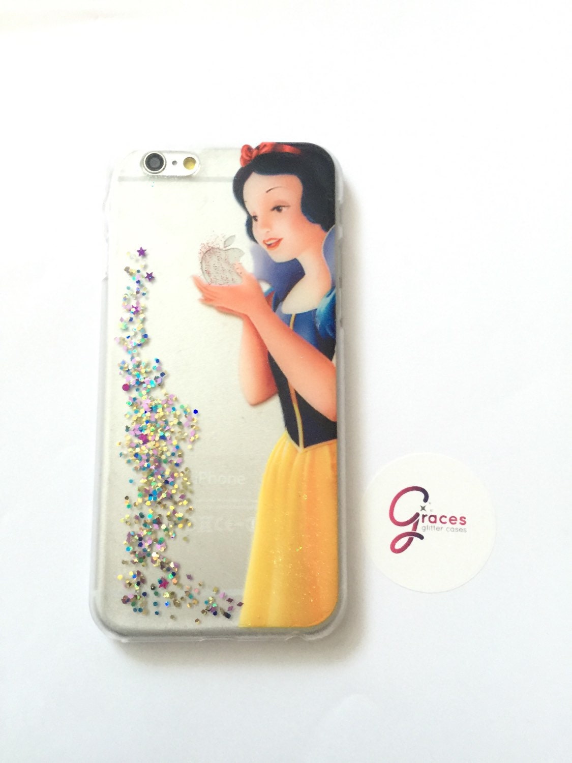 Snow White Disney Glitter Case iPhone 7 6 by GracesGlitterCases