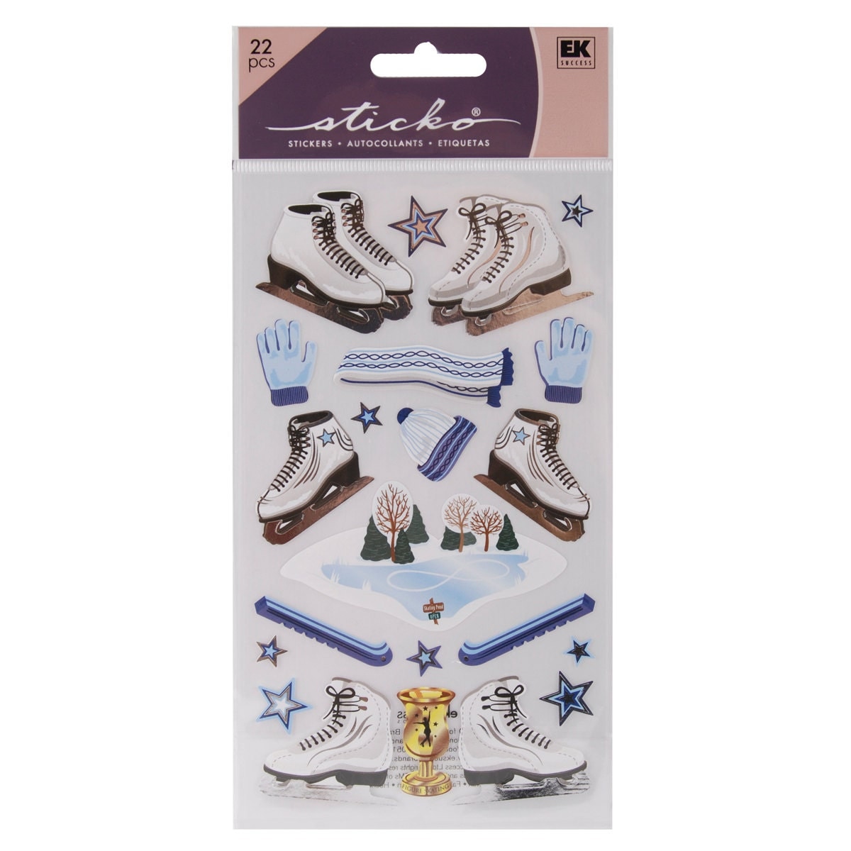 Sticko Scrapbooking Stickers Ice Skating by MyStickerCollections