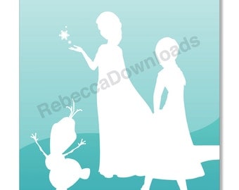 Elsa silhouette | Etsy