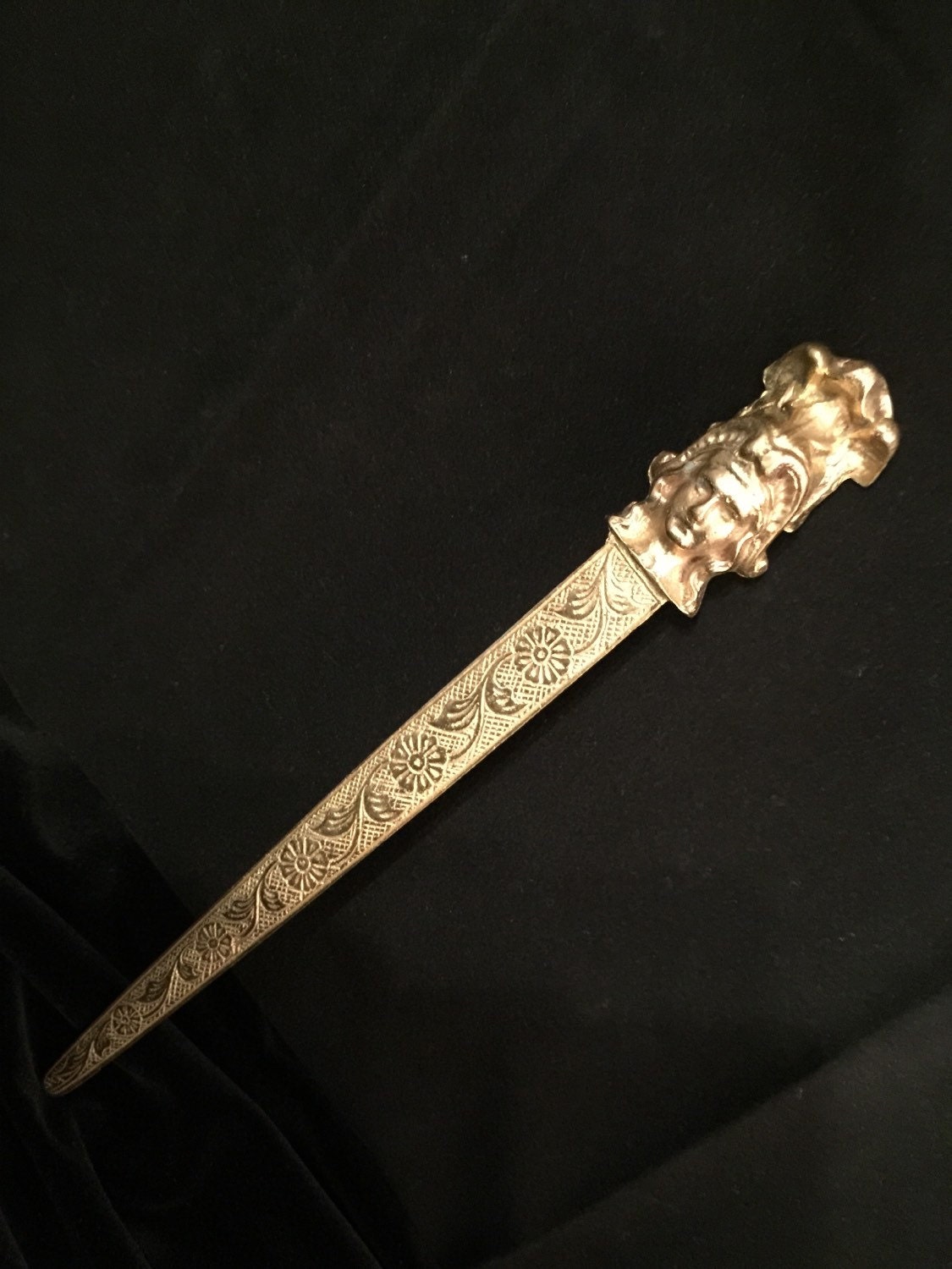 Indian Brass Dagger Sword Letter Opener