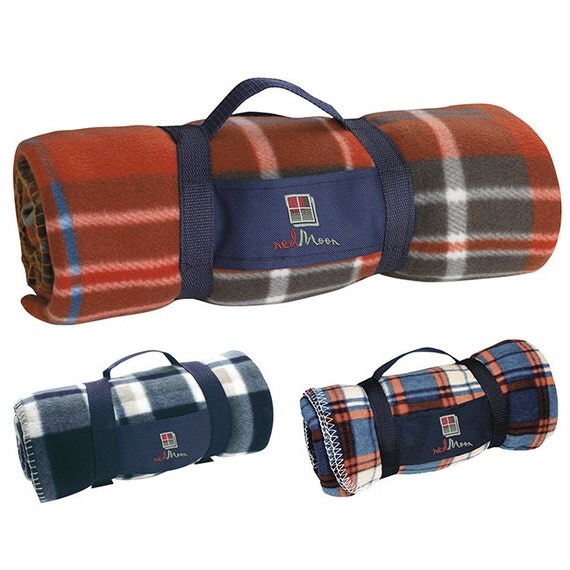 Roll Up Travel Blanket Polar Fleece Personalized by LaserArtists