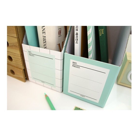 1 x Paper file boxes / magazine file holders / Color paper