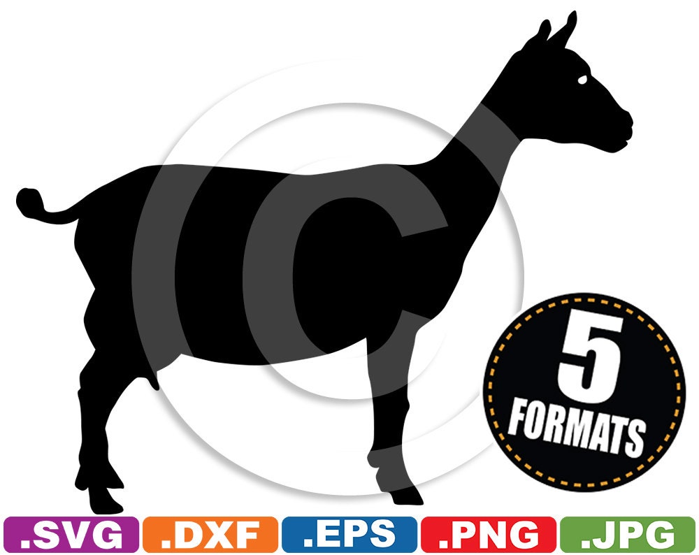 Download Goat Silhouette Clip Art Image svg & dxf cutting files for