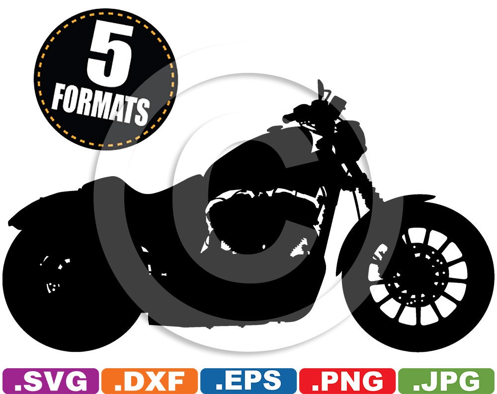 Download Cruiser Motorcycle Clip Art Image svg & dxf cutting files