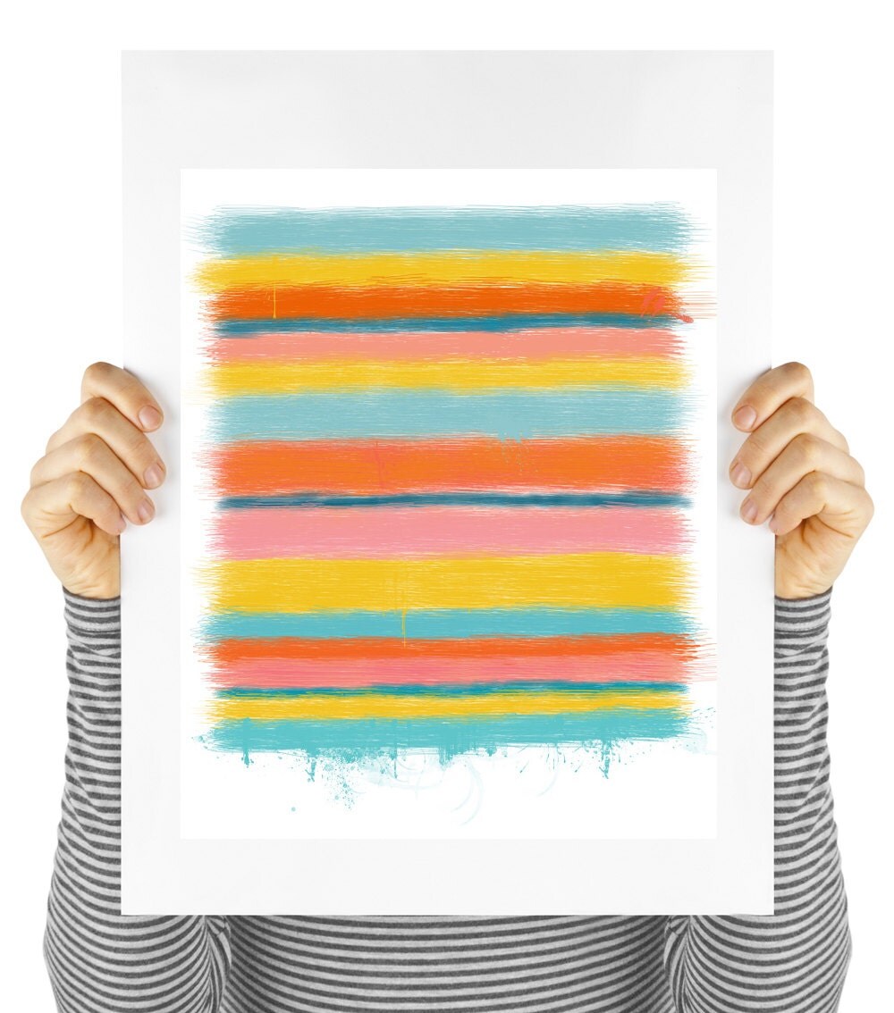 Modern art print digital download art print modern stripes