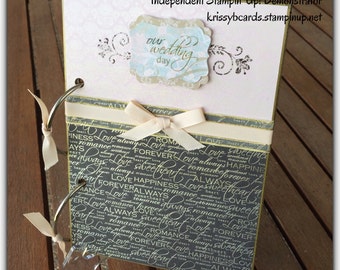 Items similar to Wedding Card Keepsake - Handmade - Wall