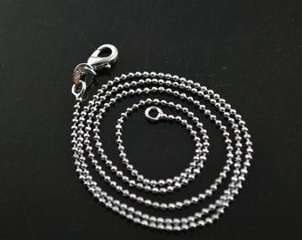 10pc 1.0mm Ball Chains DIY Jewelry Necklace making materials lobster clasp