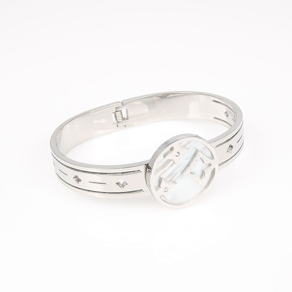 Open Bracelet Clamp Bracelet Clasp Bracelet MOP by NamoJewelry