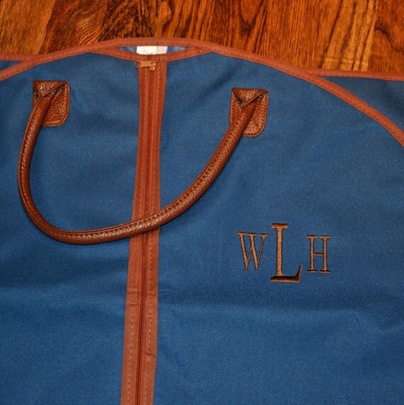 Personalized Men&#39;s Garment Bag - Monogrammed Hanging Bag - Personalized Garment Bag