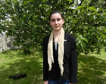 1960s Cream Mink Fur Collar