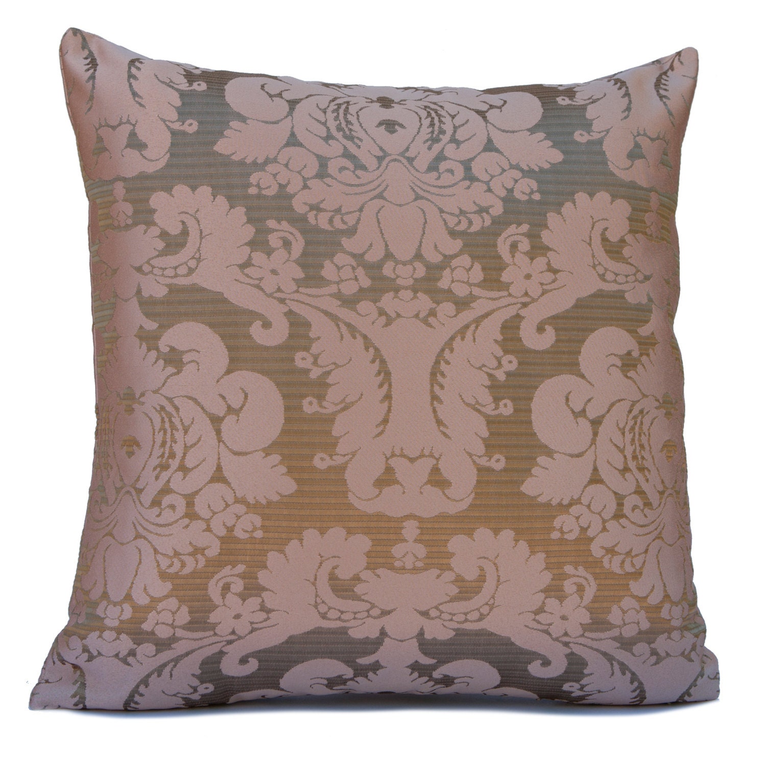 Pink and Gold Pillow Throw Pillow Cover Decorative Pillow