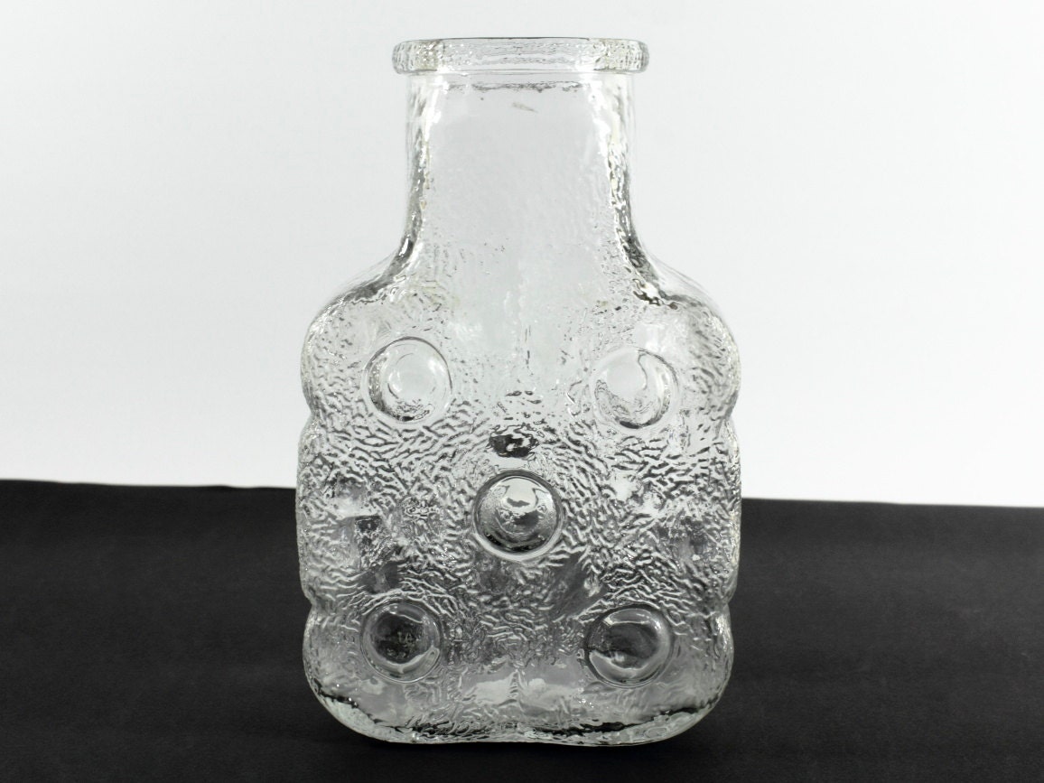 Vintage German Glass Vase from the 70s Walther Glass