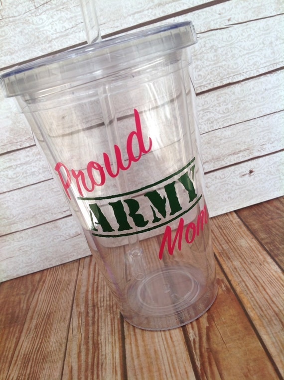 Proud Army Mom Tumbler Proud Army Wife Military Wife Army Coffee