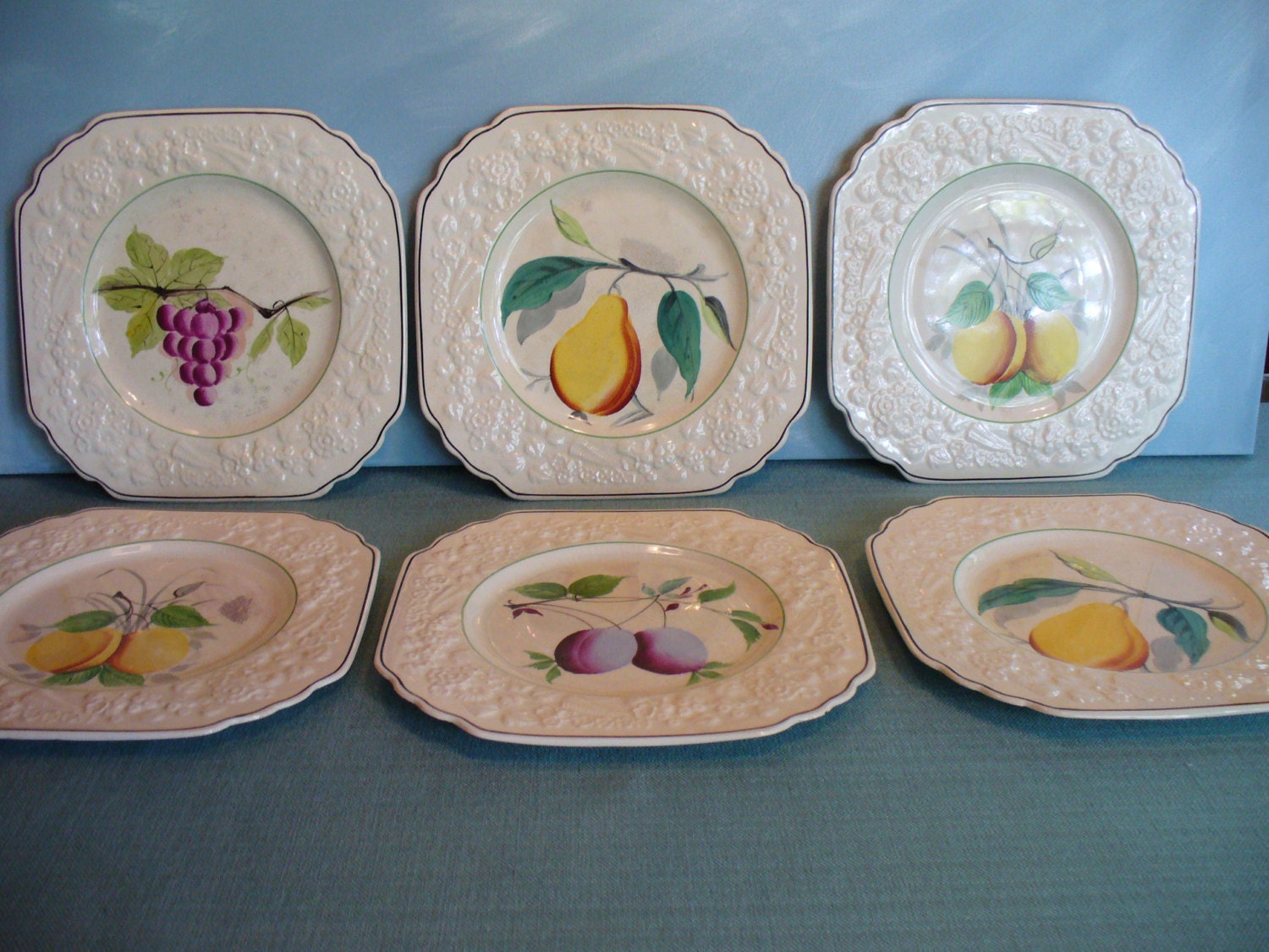 1920s Dinnerware George Jones & Sons Rhapsody Fruit Plates