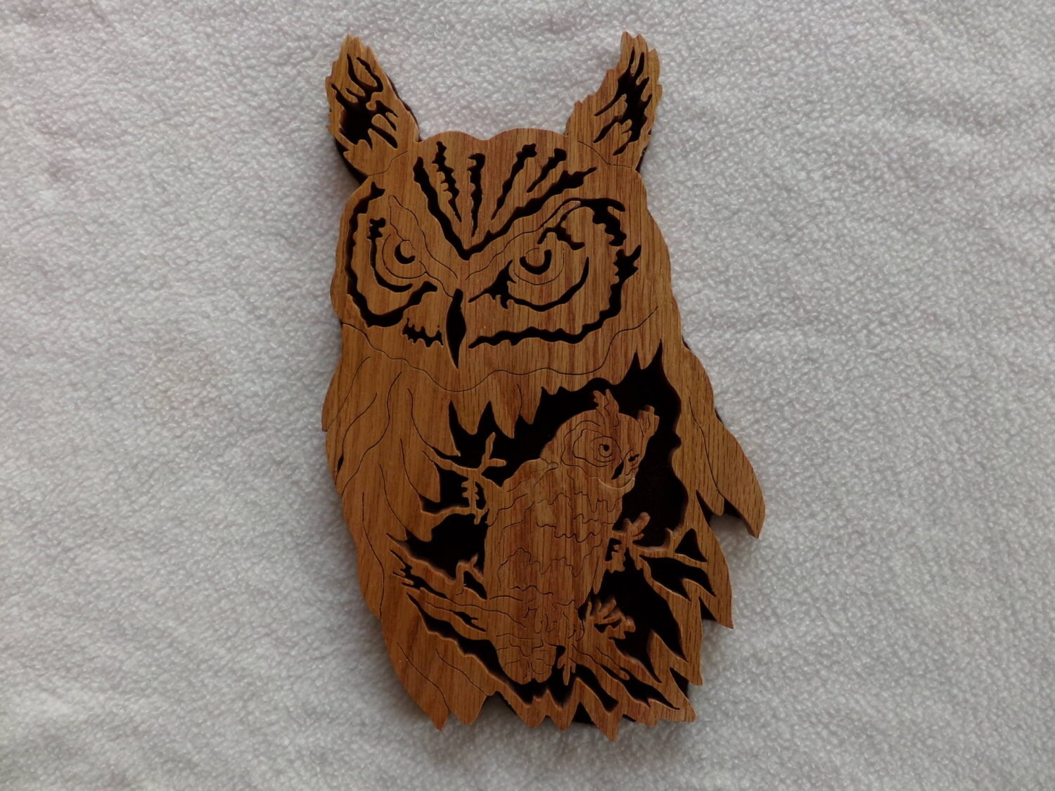 Scroll Saw Owl Nature Wildlife Wood Art Home Decor