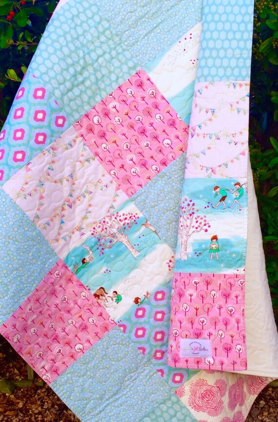 CLEARANCE BABY QUILT Baby Girl Quilt Baby Blanket