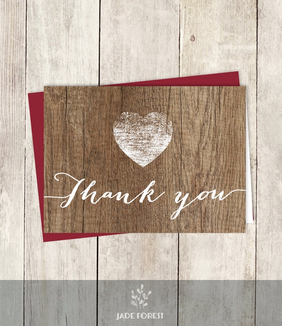 Rustic Thank You Card DIY / Rustic Wood Sign White