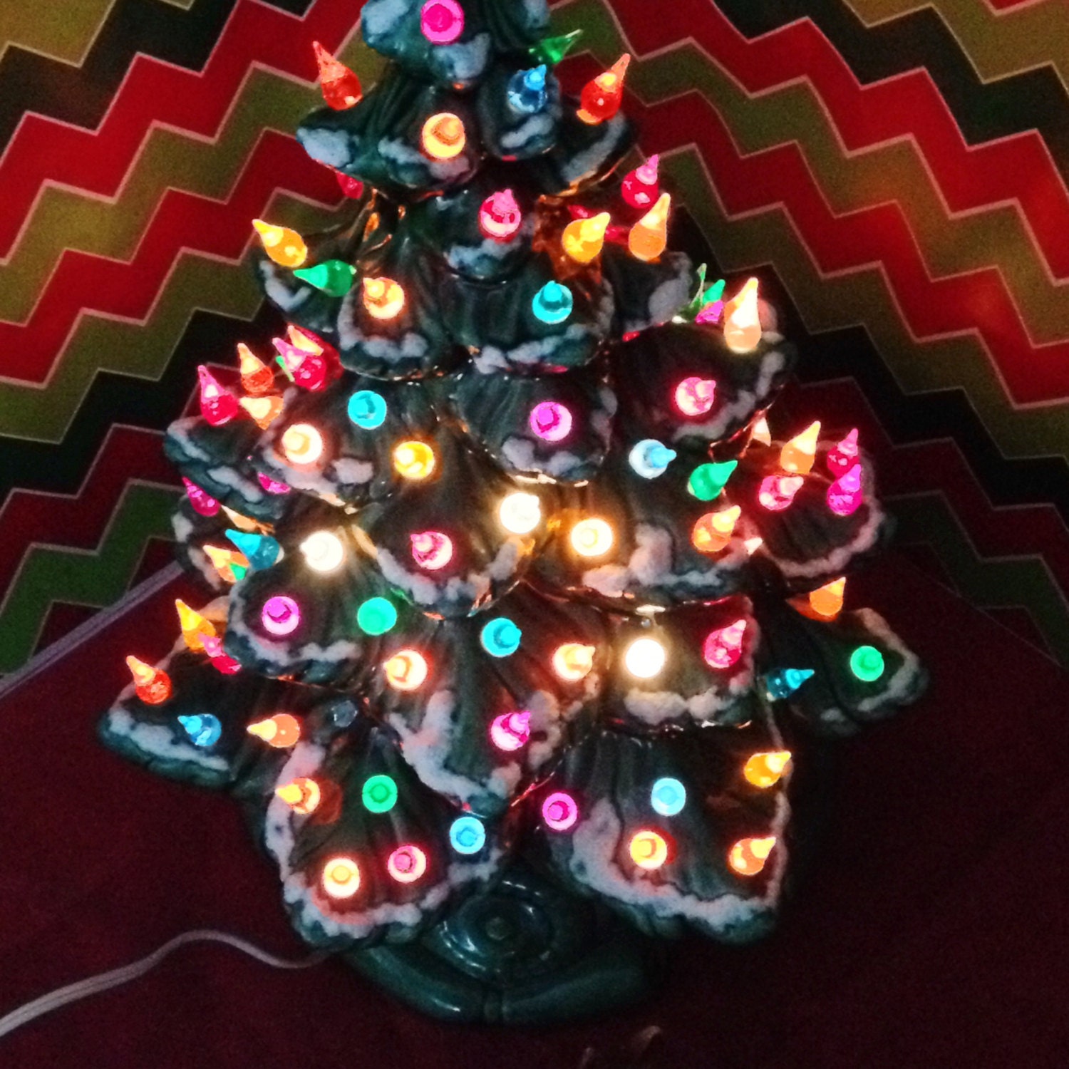 ceramic christmas tree vintage 1978 lighted by ceramic christmas tree vintage 1978 lighted by