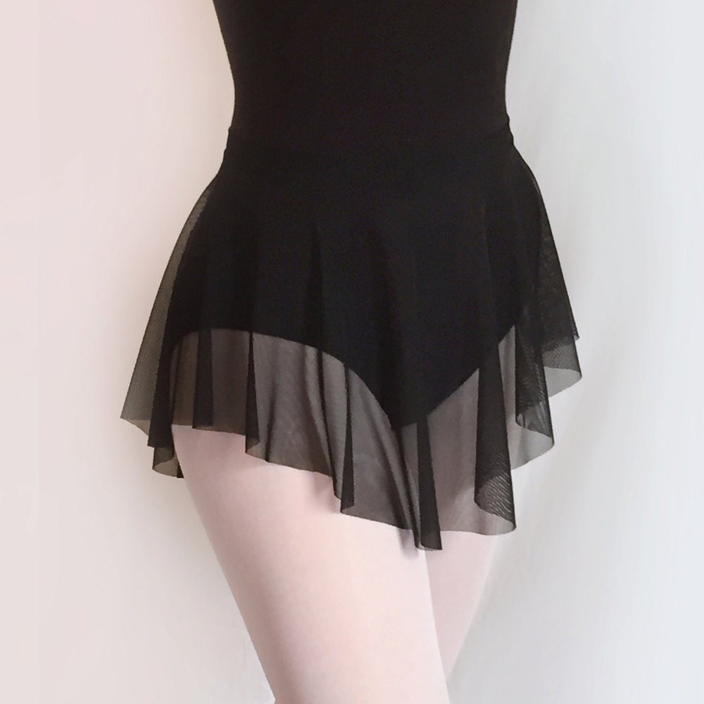 Dance Ballet Skirt Sheer Black Mesh Sab Style Royall 