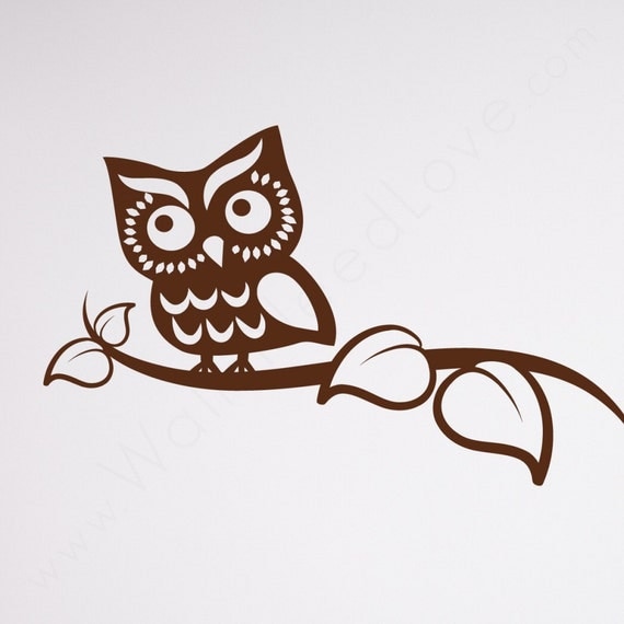 Cute Owl Decal for Car Outdoor Vinyl by StickThisCustomDecal