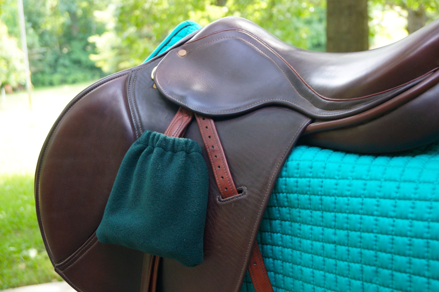 English Stirrup Covers Hunter Green Horse Tack Equestrian