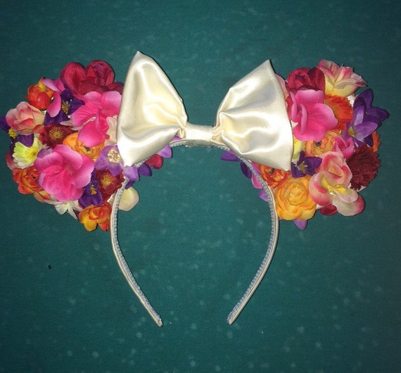 Flower Disney Ears by PinsAndPans on Etsy