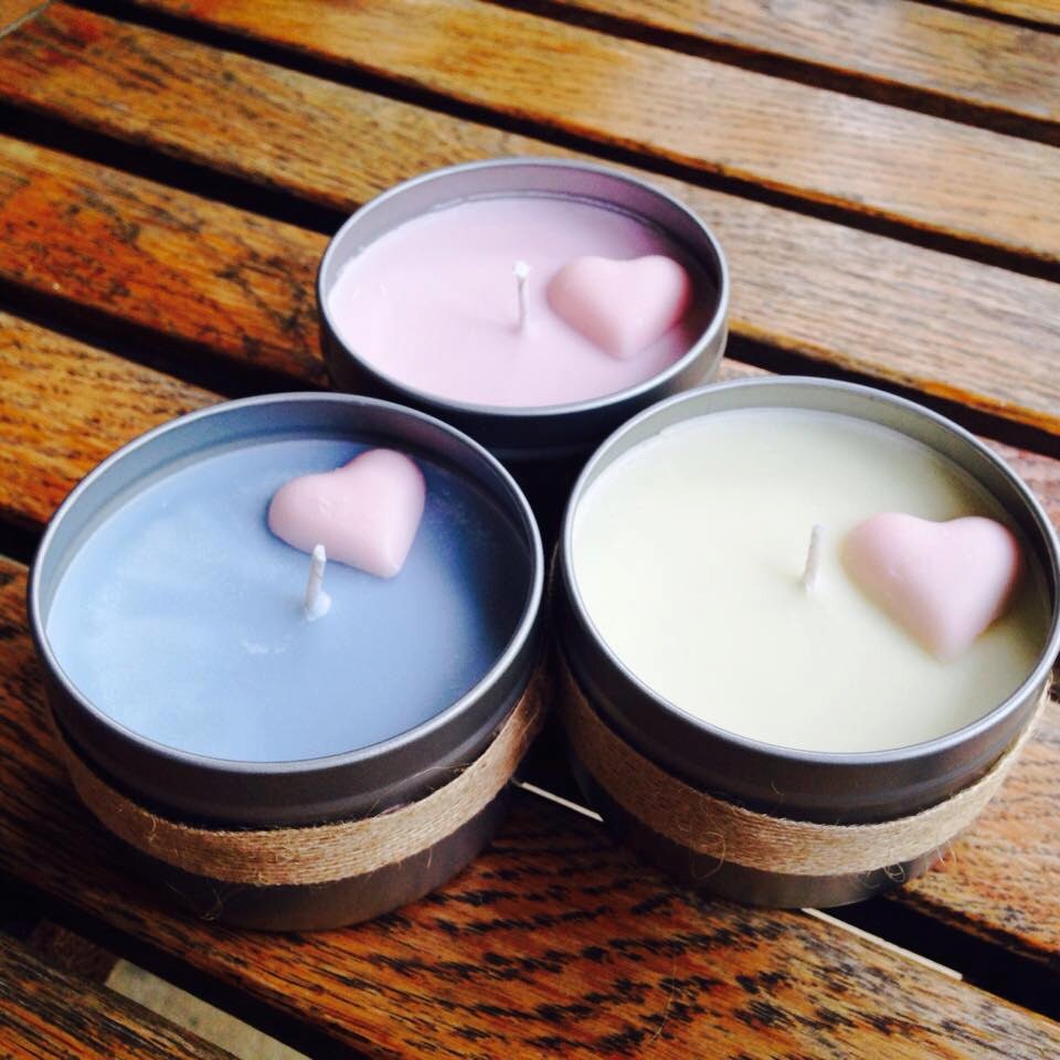 Custom Soy Lotion Candles are rich in shea butter and
