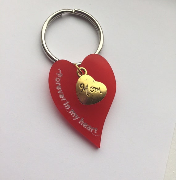 Items similar to Forever In My Heart Acrylic Keychain Laser etched ...