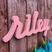 Large Wood Sign Riley Wooden Baby Name Signs Initials