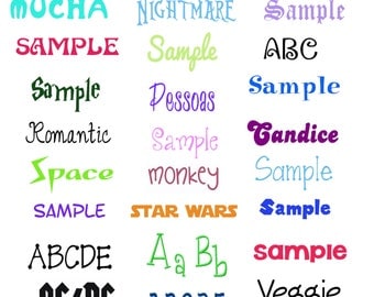 FONT ALPHABET LETTERS (pes) designs pack for embroidery machine, instant download