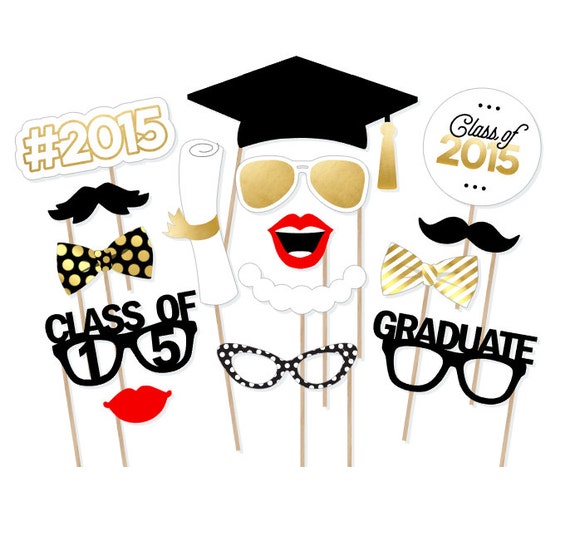 Items similar to 2015 Graduation Photo Booth Props - Class of 2015 ...