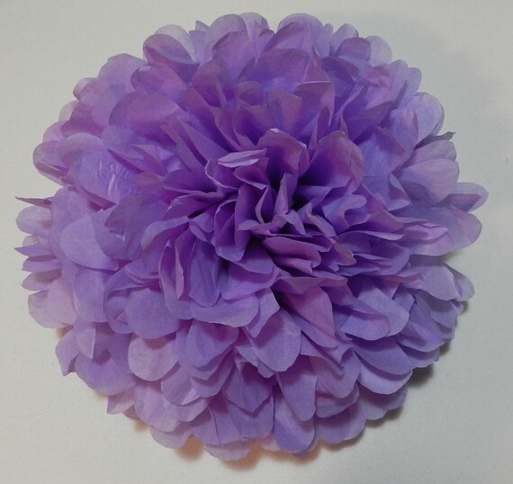 LAVENDER Tissue Paper Pom Poms8 7 6 5 4 by