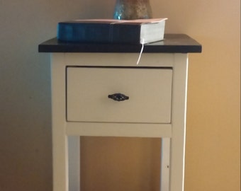 Nightstands, Mini Farmhouse Side Tables, Country Bedside, Living Room End Table, Entryway, Small Storage Drawer Organizer, Handmade Wooden,