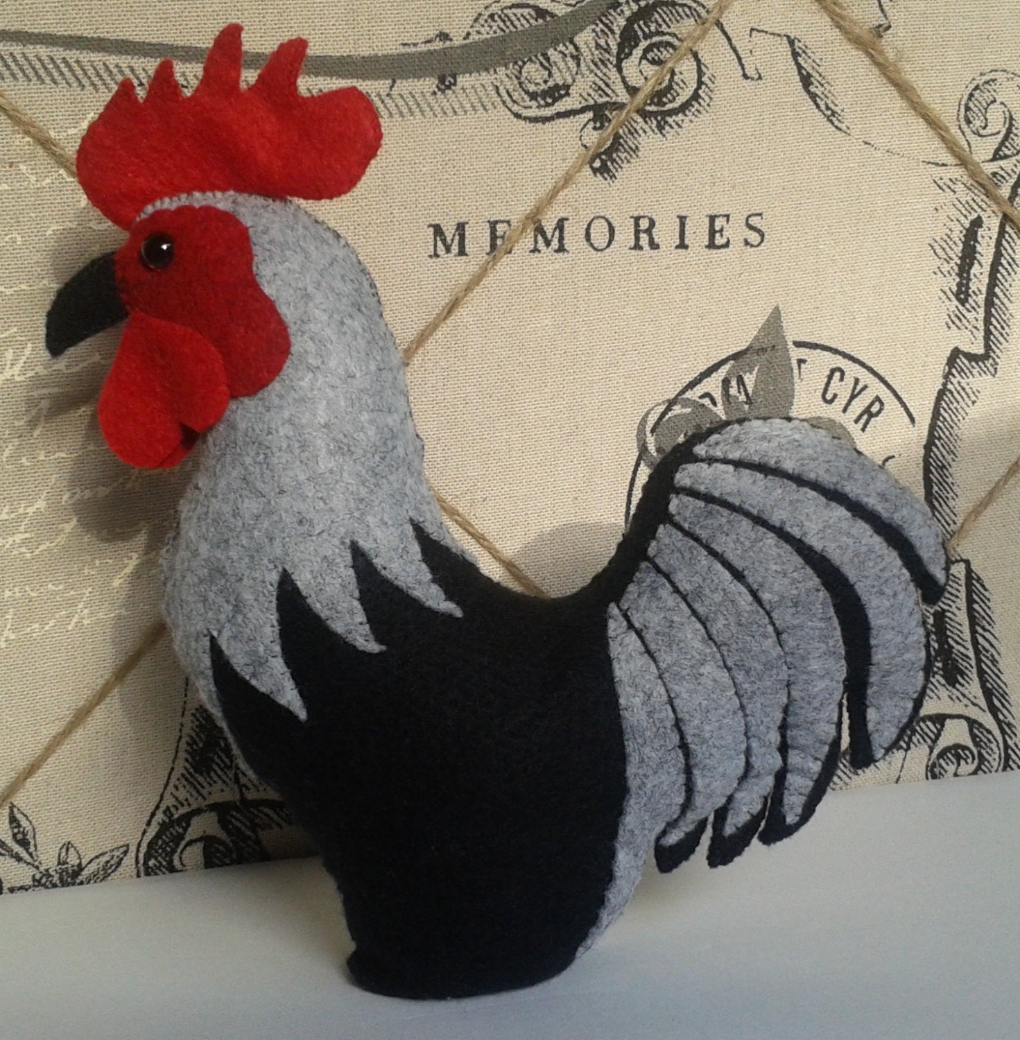 Felt Rooster by CherrysCrossStitch on Etsy